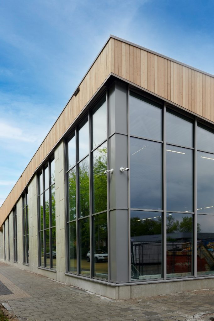 Hermeta Gevelbouw nieuwbouw project Zwembad Valkenhuizen Arnhem